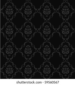 Seamless Damask wallpaper