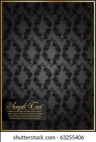 Seamless Damask wallpaper
