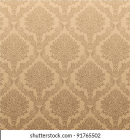 Seamless Damask wallpaper