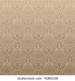 Seamless Damask wallpaper