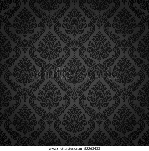 Seamless Damask Wallpaper Stock Vector (Royalty Free) 52263433 ...