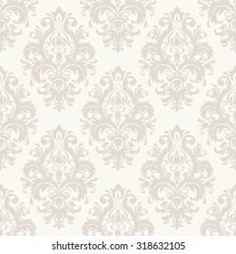 seamless damask wallpaper in beige