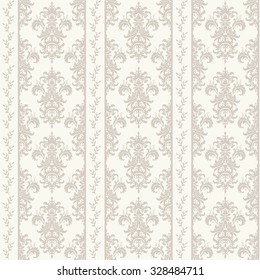 seamless damask wallpaper in beige