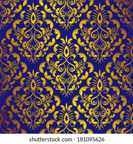 seamless damask wallpaper. design elements. flower backdrop