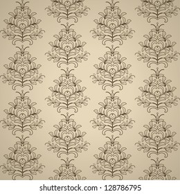 Seamless Damask wallpaper. eps10