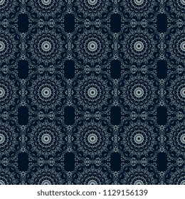 Seamless damask wallpaper pattern. Seamless floral ornament on background. Pattern for your design interior. Wallpaper pattern