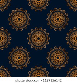 Seamless damask wallpaper pattern. Seamless floral ornament on background. Pattern for your design interior. Wallpaper pattern