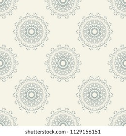 Seamless damask wallpaper pattern. Seamless floral ornament on background. Pattern for your design interior. Wallpaper pattern