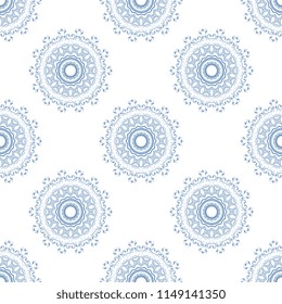 Seamless damask wallpaper pattern. Seamless floral ornament on background. Pattern for your design interior. Wallpaper pattern