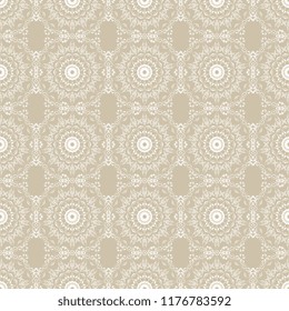 Seamless damask wallpaper pattern. Seamless floral ornament on background. Pattern for your design interior. Wallpaper pattern