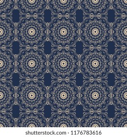 Seamless damask wallpaper pattern. Seamless floral ornament on background. Pattern for your design interior. Wallpaper pattern