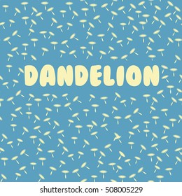 seamless dandelion pattern