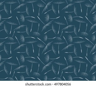 Seamless with dandelion seeds.