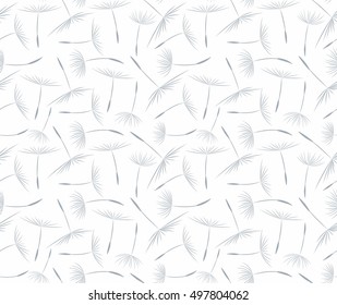 Seamless with dandelion seeds.