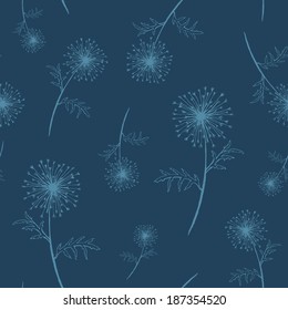 seamless with dandelions