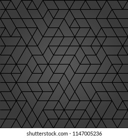 Seamless dark background for your designs. Modern vector ornament. Geometric abstract pattern