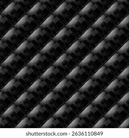 Texture harmonieuse en fibre de carbone foncé avec motif d'armure diagonale.