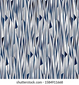 Seamless Dark Colored Classic Blue Triangles White Gray Triangle Background Abstract Vector Pattern