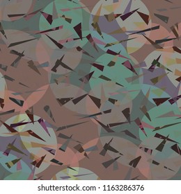 Seamless Dark Colored Triangle Abstract Vector Pattern