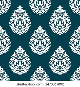 Seamless dark damask victorian wallpaper