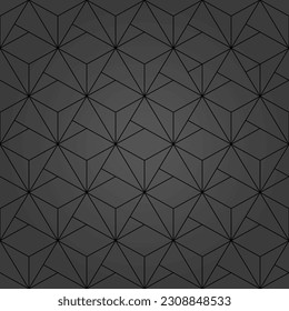 Nahtlose dunkle geometrische Hintergrund für Ihre Designs. Moderne Vektorschmuck. Geometrisches abstraktes Muster