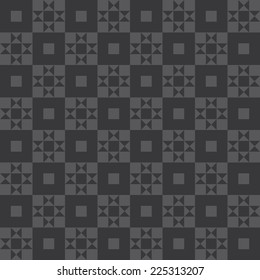 Seamless dark gray nordic cross pattern vector