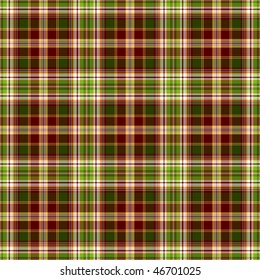 Seamless dark green and brown  traditional scottish pattern (vector, EPS 10)