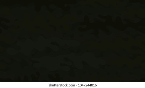 Seamless dark green camouflage pattern. Repeating military clothing texture.