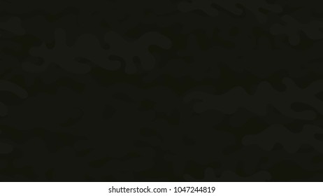 Seamless dark green camouflage pattern. Repeating military clothing texture.