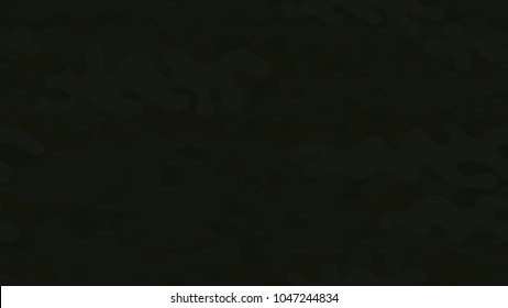 Seamless dark green camouflage pattern. Repeating military clothing texture.