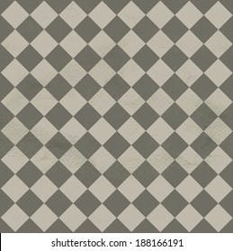 Seamless dark grungy vintage pattern from the cells of diagonally