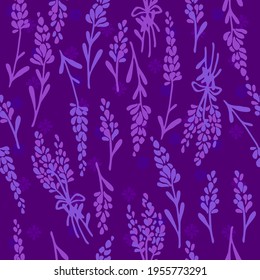Seamless dark lavender beautiful pattern