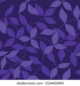 fondo violeta oscuro y transparente con ramas y hojas