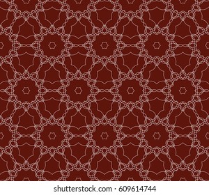 Seamless dark red and silver color floral pattern. vector illustration. For design, wallpaper, background fills, fill, card, banner, flyer. Ethnic ornament