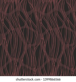 seamless dark wavy red lines 