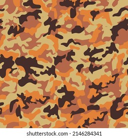 Seamless Dark Woodland Fashion Camouflage Wide Pattern Vector