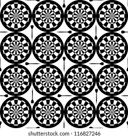 seamless dartboard pattern