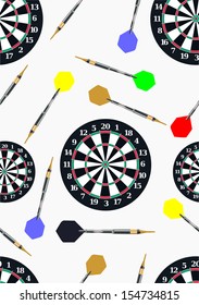 seamless dartboard pattern