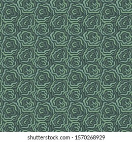 Seamless dazzle vector pattern khaki with roses, camouflage. Geometrical texture modern cute background.