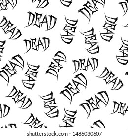 Seamless Dead Pattern in vector