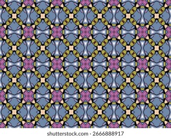 Forma de decoración sin fisuras Interminable Textil Moda Gráfico Geométrico Interior Tela Fondo Fondo de pantalla Diseño visual Plantilla de lujo digital Perspectiva simétrica Azulejo Textura Paño Patrón de arte.