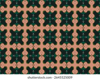 Modelo de Decoração Sem Costura Gráfico Digital Perspectiva Simétrica Interior Geométrica Design Têxtil Luxo Textura Tecido Têxtil Sem Fim Visual Pano Papel de Parede Arte Forma Moda Padrão de Fundo.