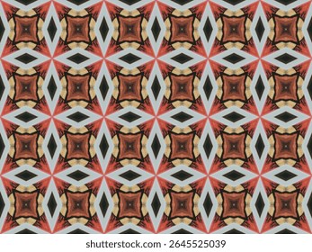 Modelo de Decoração Sem Costura Gráfico Digital Perspectiva Simétrica Interior Geométrica Design Têxtil Luxo Textura Tecido Têxtil Sem Fim Visual Pano Papel de Parede Arte Forma Moda Padrão de Fundo.