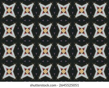 Modelo de Decoração Sem Costura Gráfico Digital Perspectiva Simétrica Interior Geométrica Design Têxtil Luxo Textura Tecido Têxtil Sem Fim Visual Pano Papel de Parede Arte Forma Moda Padrão de Fundo.