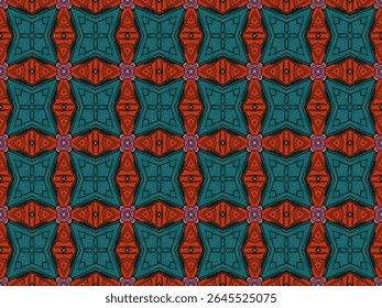 Modelo de Decoração Sem Costura Gráfico Digital Perspectiva Simétrica Interior Geométrica Design Têxtil Luxo Textura Tecido Têxtil Sem Fim Visual Pano Papel de Parede Arte Forma Moda Padrão de Fundo.