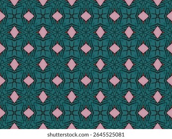 Modelo de Decoração Sem Costura Gráfico Digital Perspectiva Simétrica Interior Geométrica Design Têxtil Luxo Textura Tecido Têxtil Sem Fim Visual Pano Papel de Parede Arte Forma Moda Padrão de Fundo.