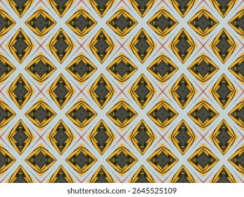 Modelo de Decoração Sem Costura Gráfico Digital Perspectiva Simétrica Interior Geométrica Design Têxtil Luxo Textura Tecido Têxtil Sem Fim Visual Pano Papel de Parede Arte Forma Moda Padrão de Fundo.