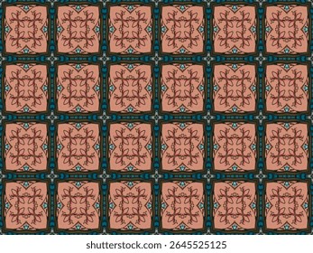 Modelo de Decoração Sem Costura Gráfico Digital Perspectiva Simétrica Interior Geométrica Design Têxtil Luxo Textura Tecido Têxtil Sem Fim Visual Pano Papel de Parede Arte Forma Moda Padrão de Fundo.
