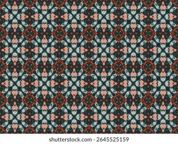 Modelo de Decoração Sem Costura Gráfico Digital Perspectiva Simétrica Interior Geométrica Design Têxtil Luxo Textura Tecido Têxtil Sem Fim Visual Pano Papel de Parede Arte Forma Moda Padrão de Fundo.