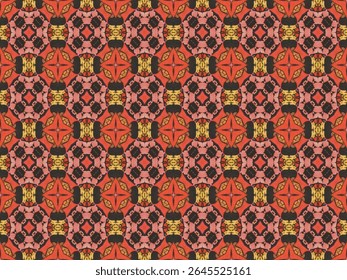 Modelo de Decoração Sem Costura Gráfico Digital Perspectiva Simétrica Interior Geométrica Design Têxtil Luxo Textura Tecido Têxtil Sem Fim Visual Pano Papel de Parede Arte Forma Moda Padrão de Fundo.